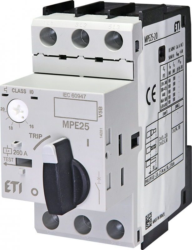 Wylącznik silnikowy 3P 11kW 16‑20A MPE25‑20