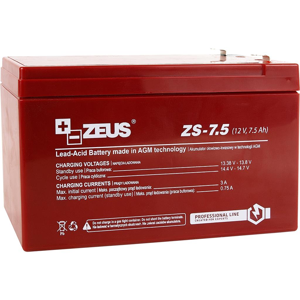 Akumulator bezobsługowy 7.5Ah/12V