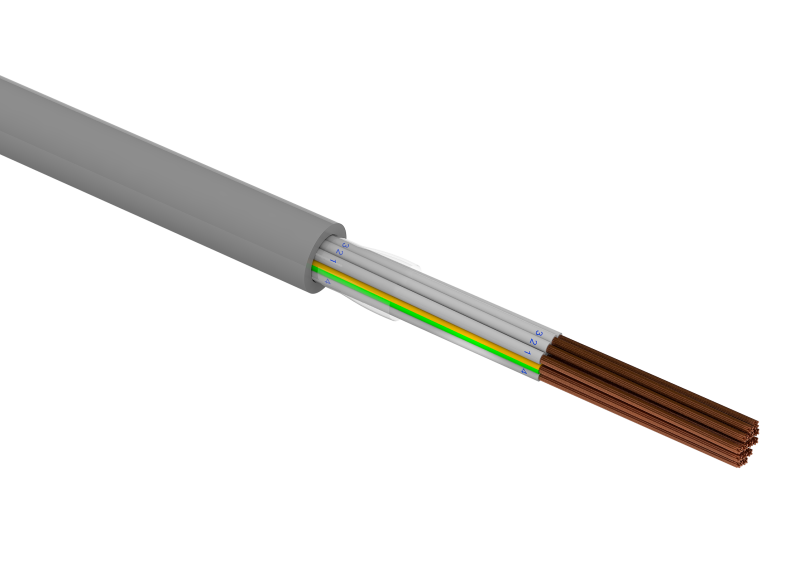 Kabel sterowniczy YStYnr(żo) 10x0,75 300/500 CETRONIC 100m - zdjęcie 2
