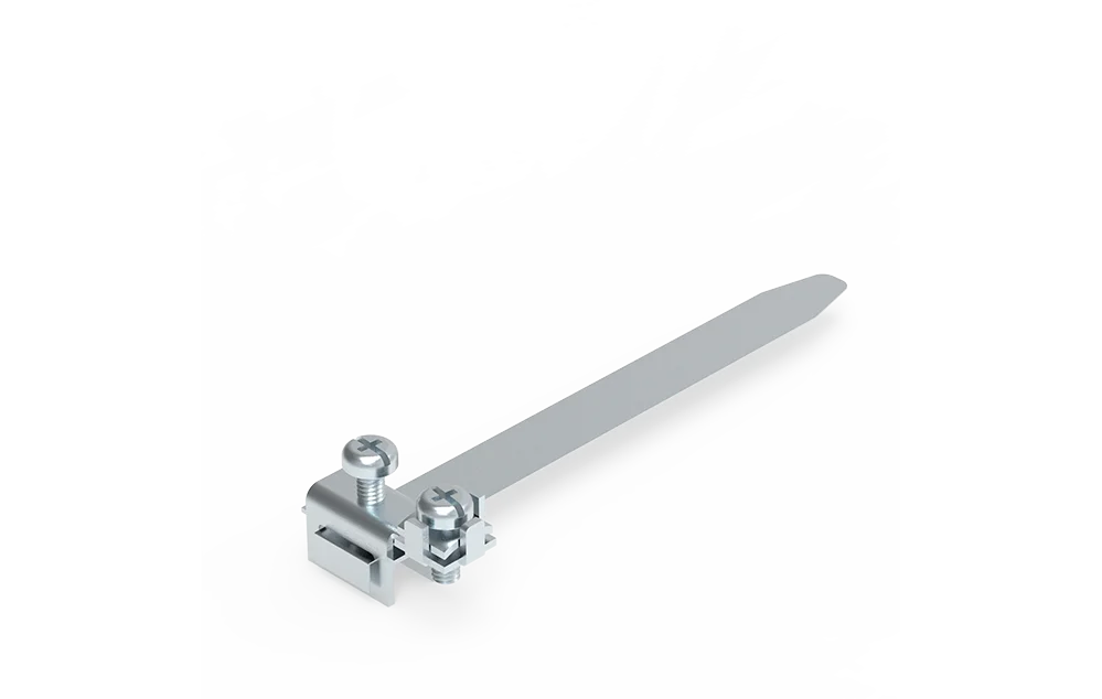 Opaska uziemiająca 190x20x48mm średnica rury do 54mm NI 96440201 - zdjęcie 1