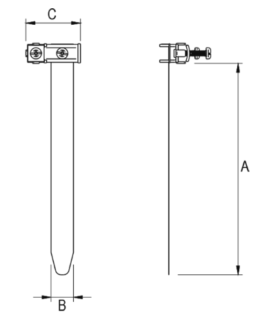 Opaska uziemiająca 190x20x48mm średnica rury do 54mm NI 96440201 - zdjęcie 2