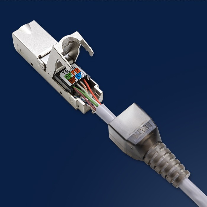 Qoltec Wtyk RJ45 beznarzędziowy STP | CAT6 | JACK PIN | T568B | T568A - zdjęcie 5