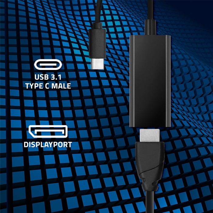 Qoltec Adapter przejściówka USB-C 3.1 | Displayport | 4K | MHL - zdjęcie 2