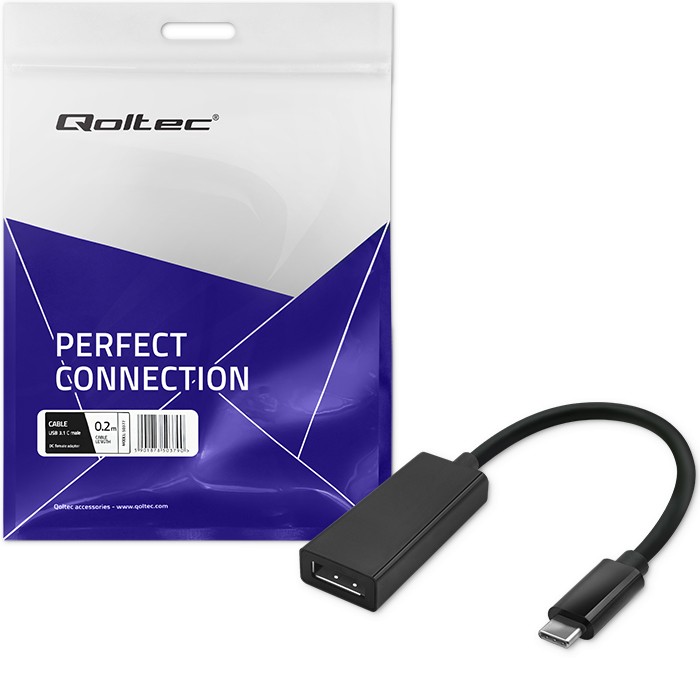 Qoltec Adapter przejściówka USB-C 3.1 | Displayport | 4K | MHL - zdjęcie 7