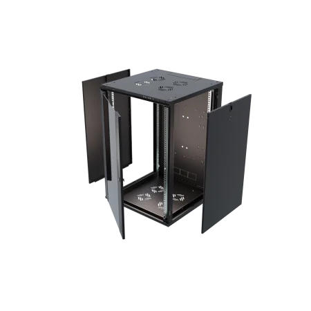 Szafa RACK cabinet 19" 21U 600 mm, glass/black C series gatunek II - zdjęcie 1