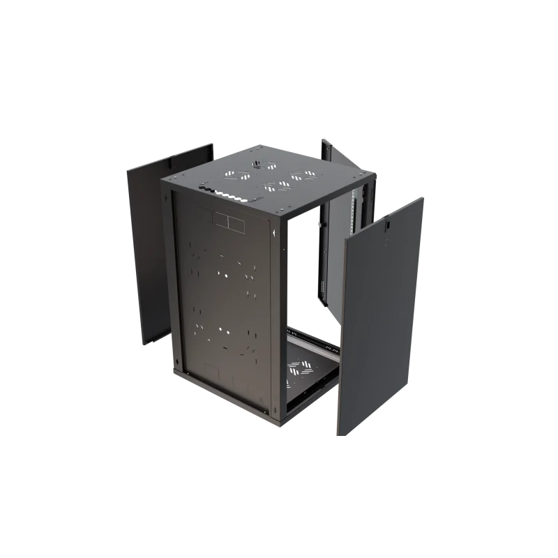 Szafa RACK cabinet 19" 21U 600 mm, glass/black C series gatunek II - zdjęcie 4