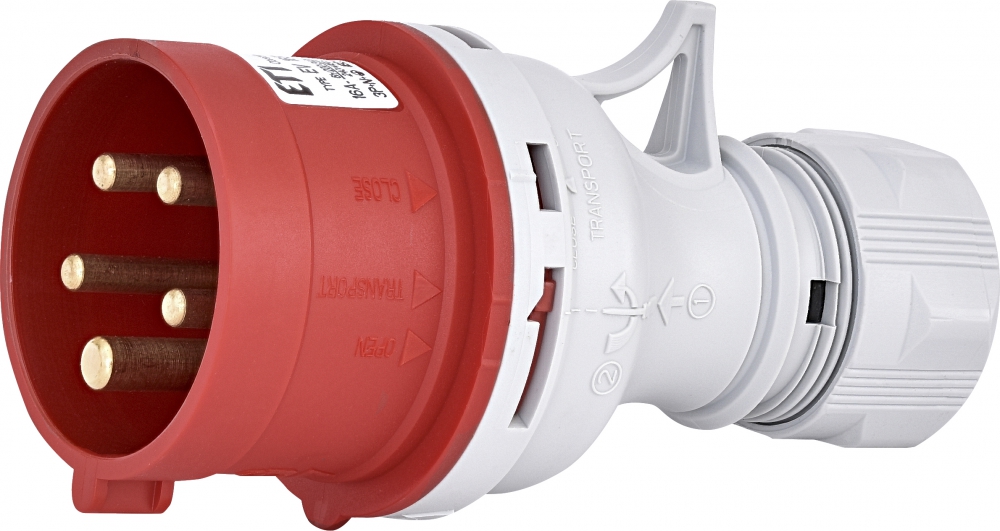 Wtyczka 16A, 400V, 3P+N+PE, IP44 EV 1653