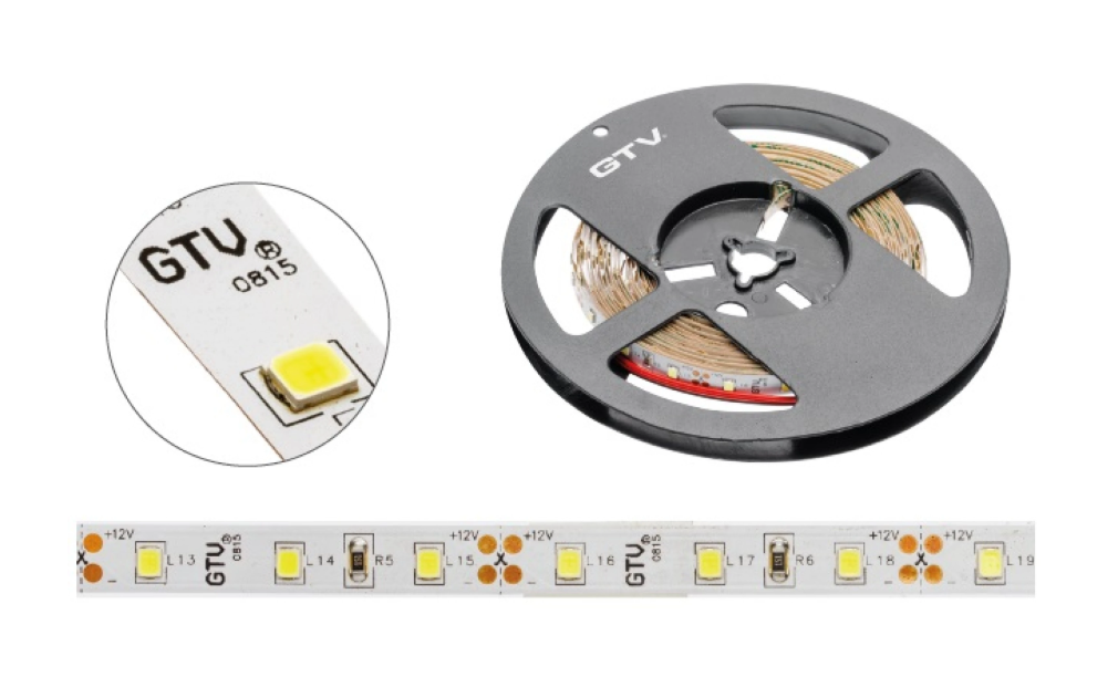 Taśma Flash 5630, 300 LED zimny biały, 80W, wodoodporna 10mm, Rolka 5m, 12V - zdjęcie 3