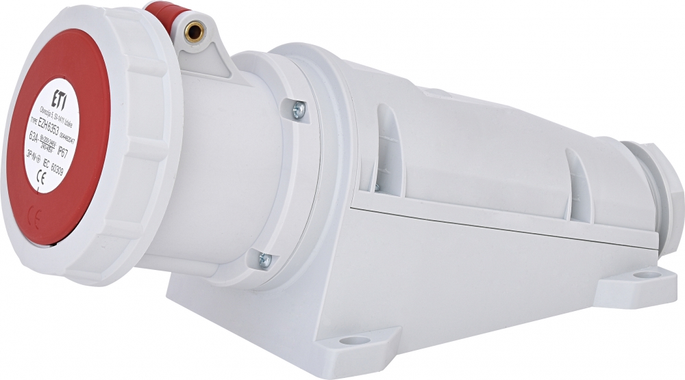 Gniazdo stałe 63A, 400V, 3P+N+PE, IP67 EZH 6353