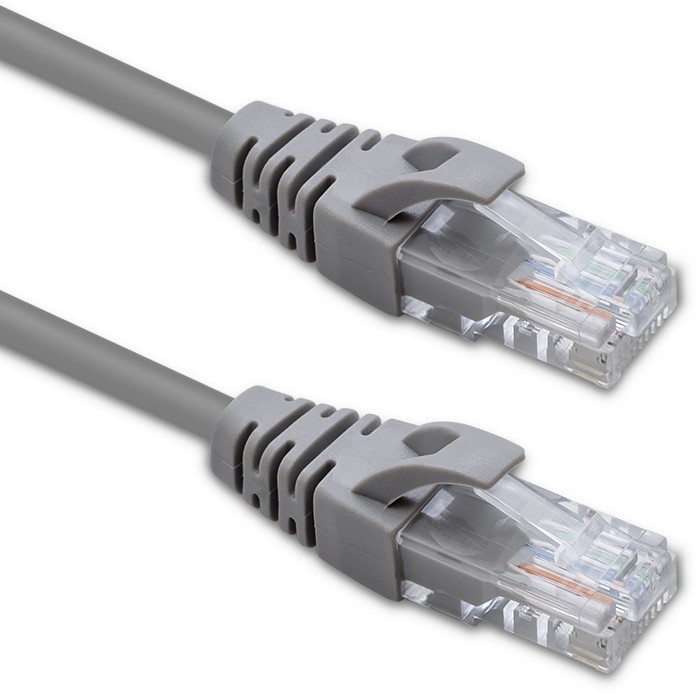 Qoltec Kabel Patchcord UTP | CAT5e | 2 x RJ-45 | 1m | High speed | Gold - zdjęcie 1