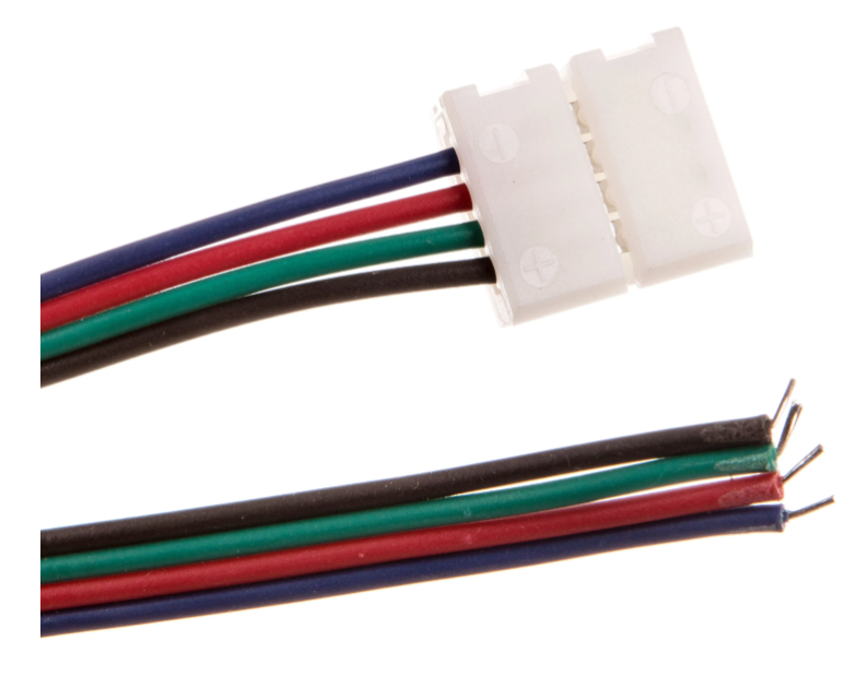 Złączka XC11 do taśm led RGB z przewodem 2m - zdjęcie 1