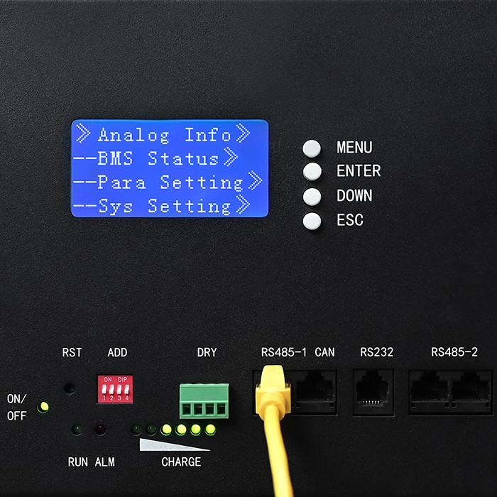 Qoltec Stabilny Magazyn energii LiFePO4 do RACK | 5.12kWh | 51.2V | 100Ah | BMS | LCD - zdjęcie 7