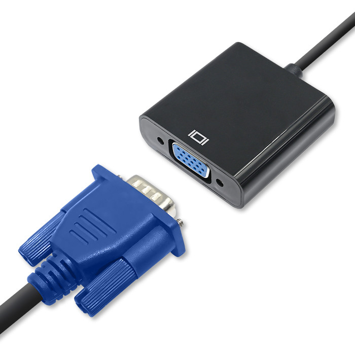 Qoltec Adapter Micro HDMI D męski | VGA żeńskie | 0.2m - zdjęcie 2