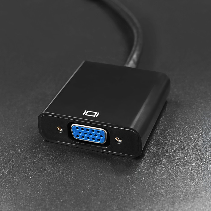 Qoltec Adapter Micro HDMI D męski | VGA żeńskie | 0.2m - zdjęcie 5