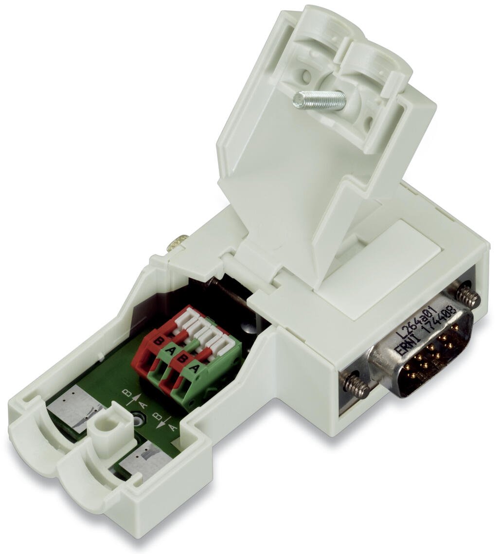 Wtyczka sieci obiektowej PROFIBUS; z wtykiem D-Sub; 9-bieg - zdjęcie 1