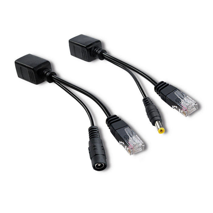 Qoltec Adapter zasilania PoE | LAN | RJ-45 | 5.5*2.1 mm - zdjęcie 2