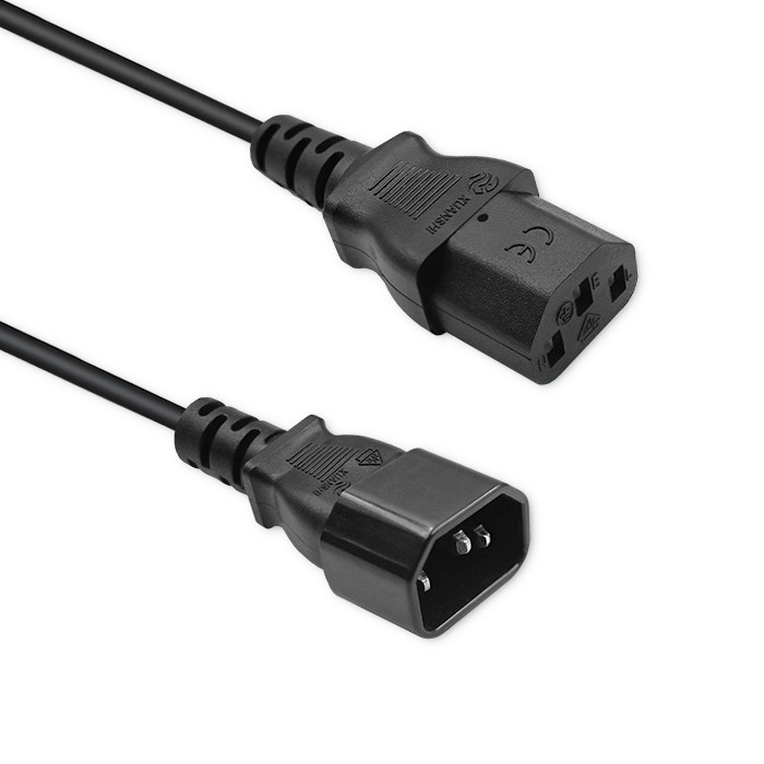 Qoltec Kabel przedłużający zasilający IEC C13/C14 | 3x1.00mm² | 5m - zdjęcie 1