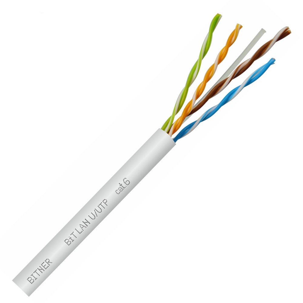 Kabel teleinformatyczny BiTLAN U/UTP kat.6 4x2x0,54 TI0044 klasa Eca /305m
