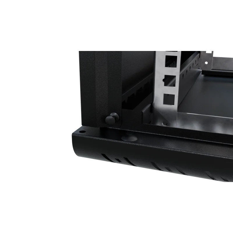 Szafa RACK 19" 6U 450 wisząca Professional szkło czarna - zdjęcie 4