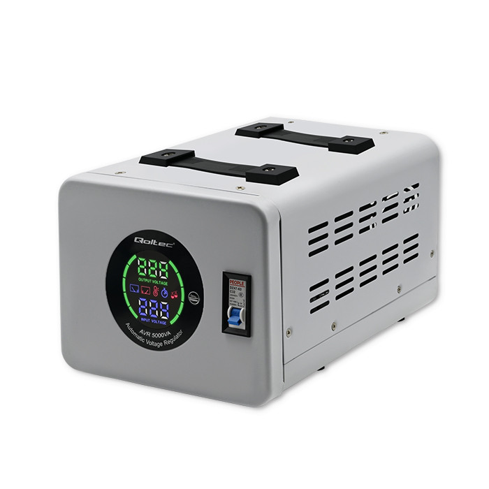 Qoltec Automatyczny stabilizator napięcia AVR 5000VA - zdjęcie 1
