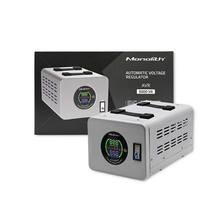 Qoltec Automatyczny stabilizator napięcia AVR 5000VA - zdjęcie 5