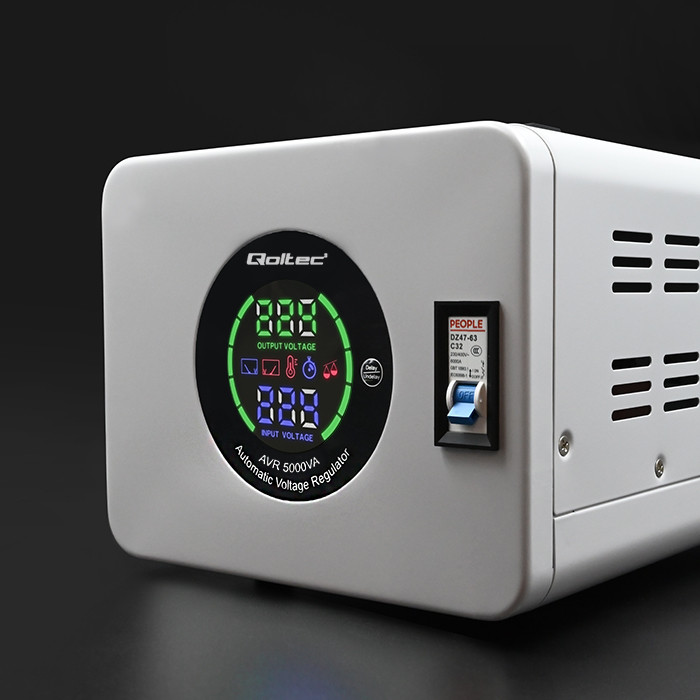 Qoltec Automatyczny stabilizator napięcia AVR 5000VA - zdjęcie 6