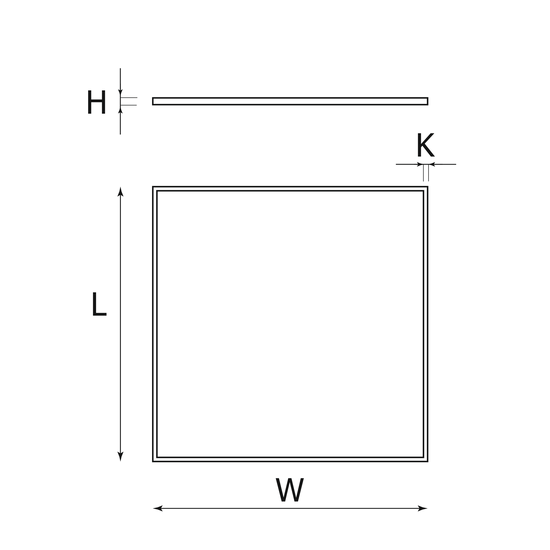 Oprawa Prato Led 600x600 36w 4320lm 840 Mprm Biały Std - zdjęcie 3