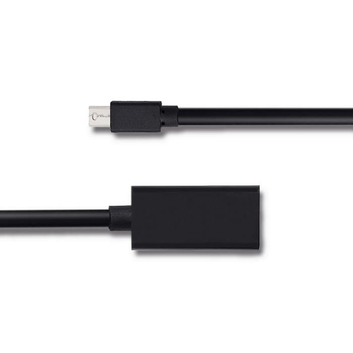 Qoltec Mini DisplayPort v1.1 męski | HDMI A żeński | 4K | 0.2m - zdjęcie 4