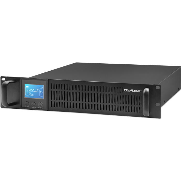 Qoltec Zasilacz awaryjny UPS RACK | 1kVA | 800W | LCD - zdjęcie 1
