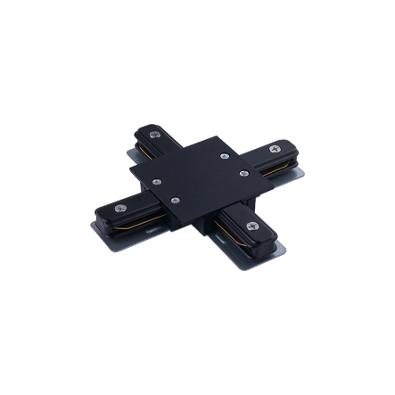 Łącznik do szynoprzewodów PROFILE RECESSED X-CONNECTOR CZARNY