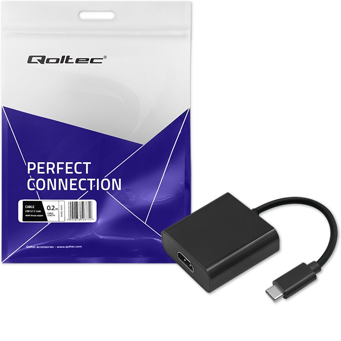 Qoltec Adapter przejściówka USB-C 3.1 | HDMI | 4K | MHL - zdjęcie 6
