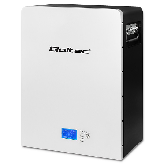 Qoltec Stabilny Magazyn energii LiFePO4 | 5.12kWh | 51.2V | 100Ah | BMS | LCD - zdjęcie 1