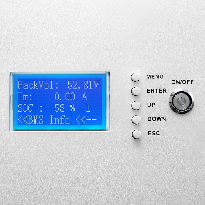 Qoltec Stabilny Magazyn energii LiFePO4 | 5.12kWh | 51.2V | 100Ah | BMS | LCD - zdjęcie 6