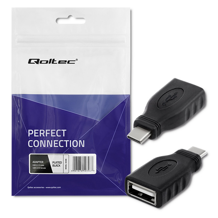 Qoltec Adapter przejściówka USB-C 3.1 | USB 2.0 - zdjęcie 2