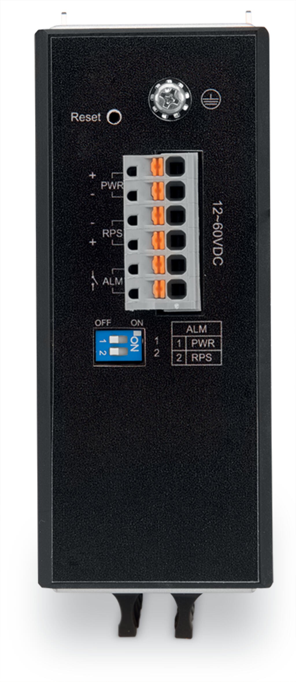 Switch przemysłowy; 16 portów 1000 Base-T; rozszerzony zakres temperatury; czarny metaliczny - zdjęcie 2
