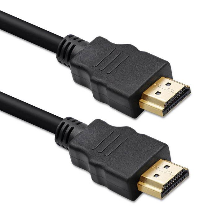 Qoltec Kabel HDMI v1.4 | High speed | 4K | 30Hz| 30AWG | GOLD | 2m - zdjęcie 1