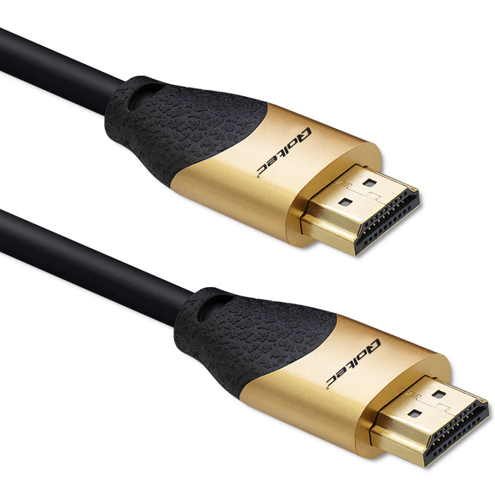 Qoltec Kabel HDMI v2.1 Ultra high speed 8K | 60Hz | 28AWG | GOLD | 2m - zdjęcie 1