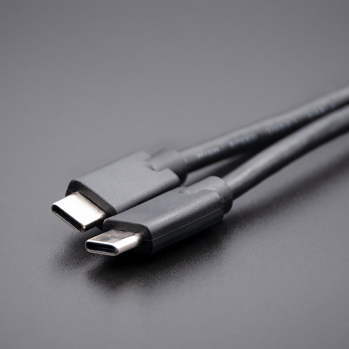 Qoltec Kabel USB 2.0 typ C męski | USB 2.0 typ C męski | 2m | Czarny - zdjęcie 3