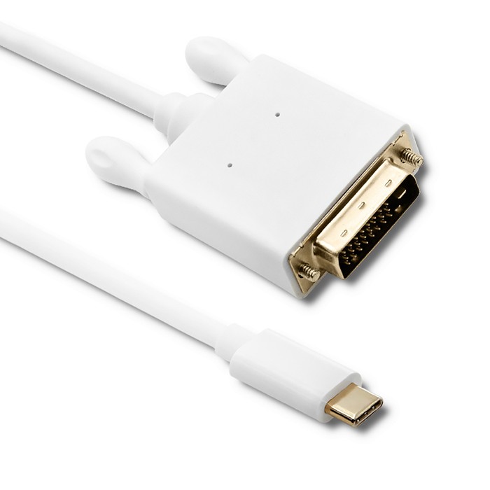 Qoltec Kabel USB 3.1 typ C męski/ DVI męski | 4K | Alternate mode | 2m - zdjęcie 1