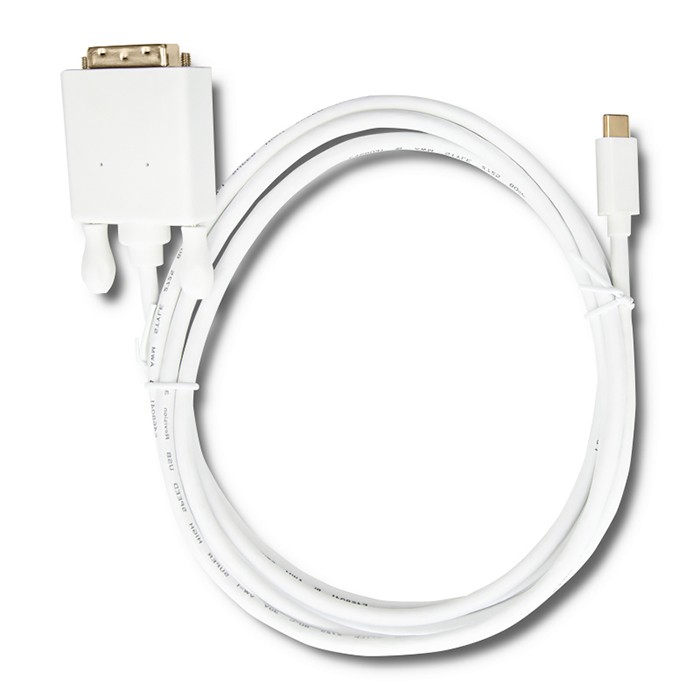 Qoltec Kabel USB 3.1 typ C męski/ DVI męski | 4K | Alternate mode | 2m - zdjęcie 3