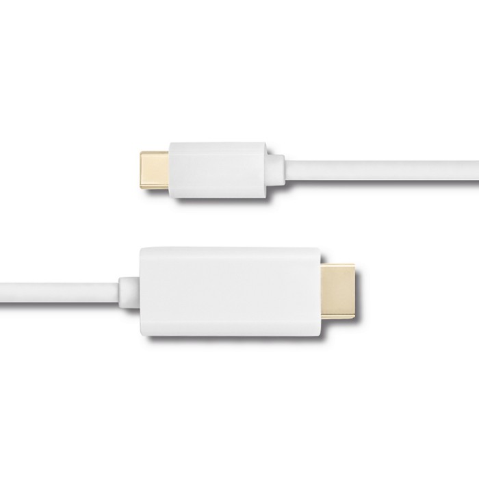 Qoltec Kabel USB 3.1 typ C męski/ HDMI A męski | 4K | Alternate mode | 2m - zdjęcie 2
