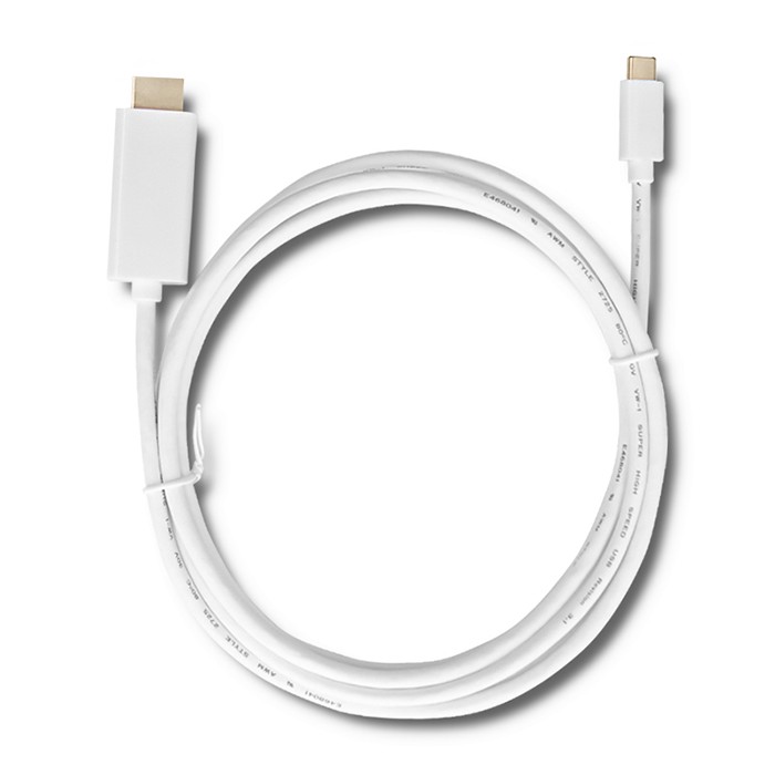 Qoltec Kabel USB 3.1 typ C męski/ HDMI A męski | 4K | Alternate mode | 2m - zdjęcie 3