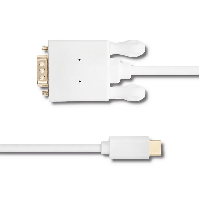 Qoltec Kabel USB 3.1 typ C męski/ VGA męski | FULL HD | Alternate mode | 2m - zdjęcie 2