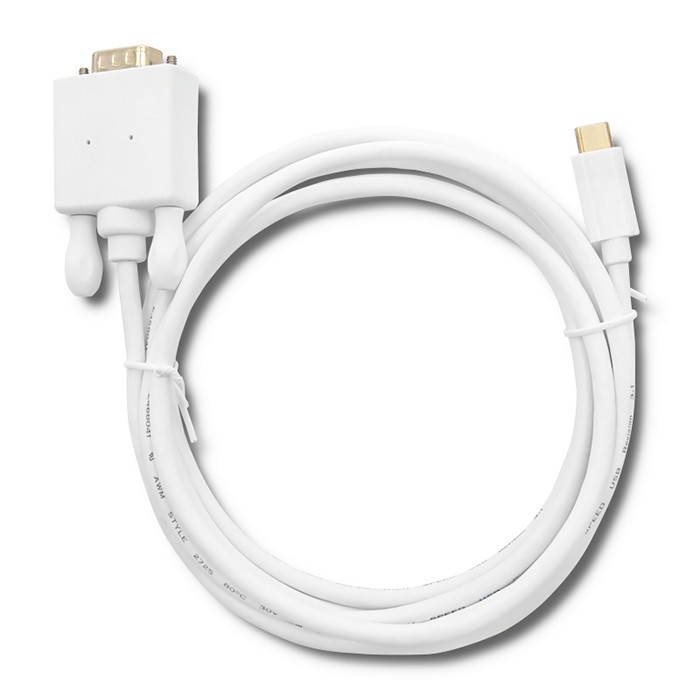 Qoltec Kabel USB 3.1 typ C męski/ VGA męski | FULL HD | Alternate mode | 2m - zdjęcie 3