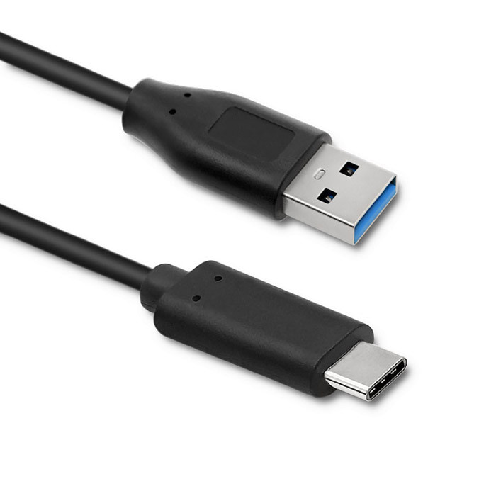 Qoltec Kabel USB typ C 3.1 męski  USB 3.0 typ A męski  0.25m - zdjęcie 1