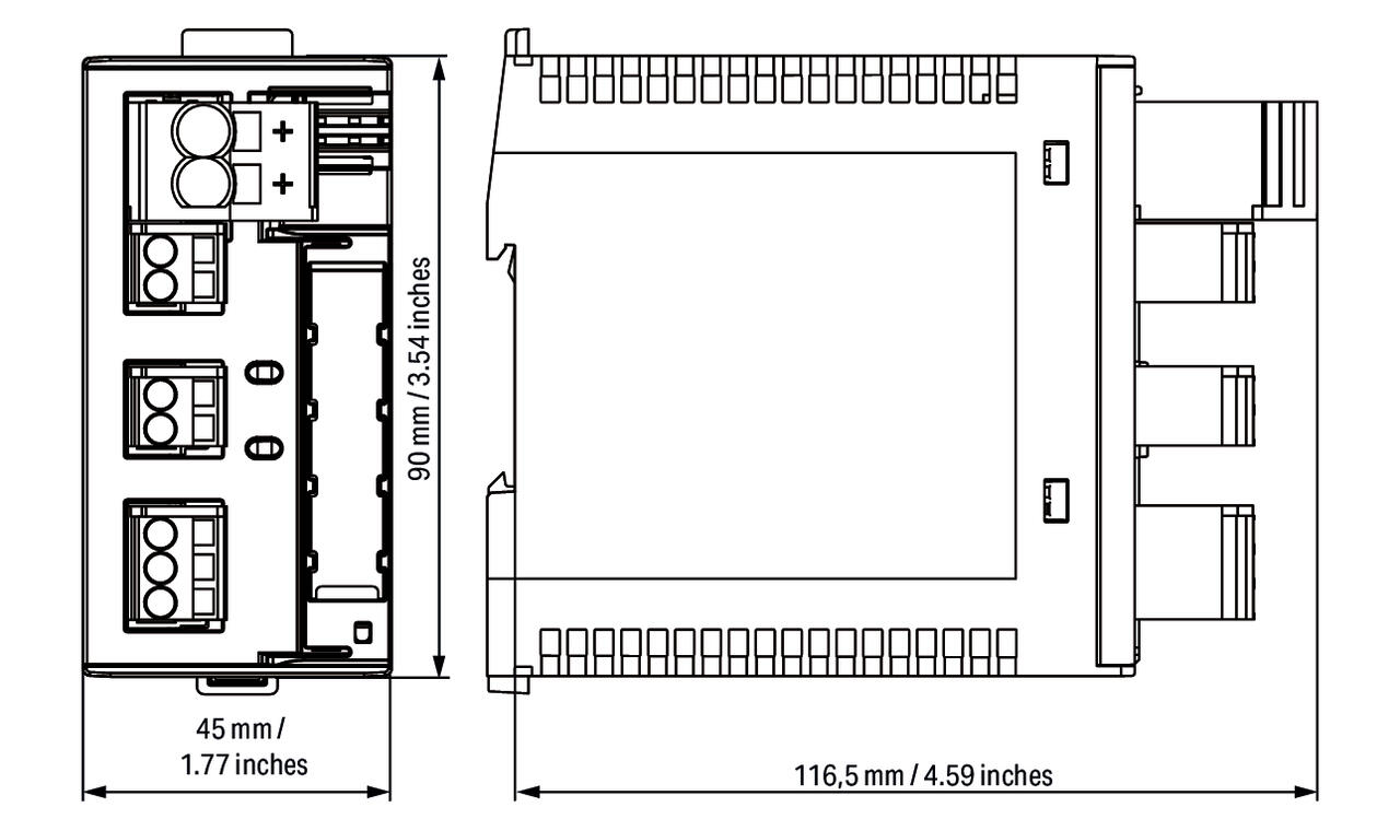 Elektroniczny wyłącznik nadprądowy; 2-kanałowy; napięcie wejściowe 24 V DC; konfig. 2 … 10 A; z możliwością komunikacji - zdjęcie 3