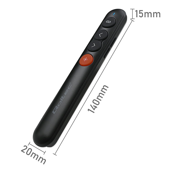Qoltec Laserowy wskaźnik | Prezenter 4w1 | USB 3.0 | 2.4GHz | 30m - zdjęcie 6