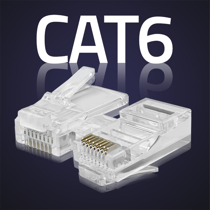 Qoltec Wtyk złącze modularne RJ45 | CAT6 | UTP | Pozłacane styki | 100 sztuk - zdjęcie 3