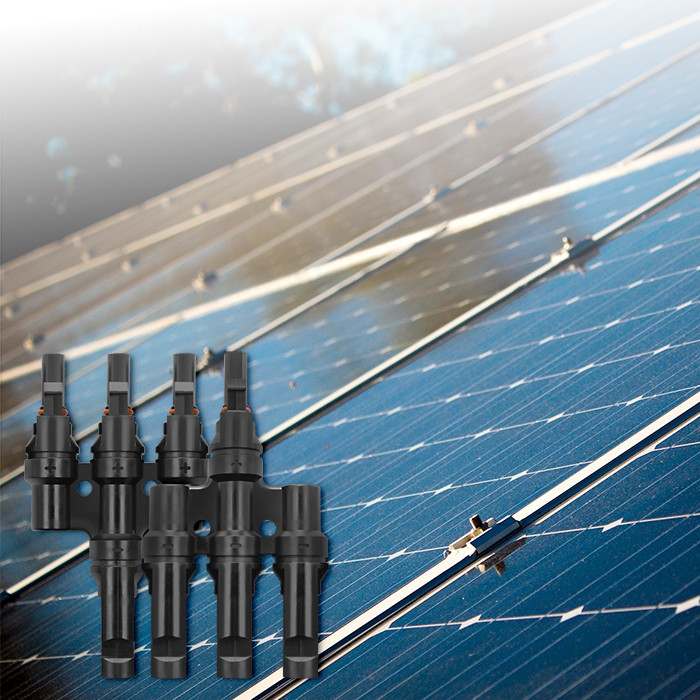 Qoltec Konektor solarny | złącze MC4 | Typ T | 1000V | 30A | komplet - zdjęcie 2