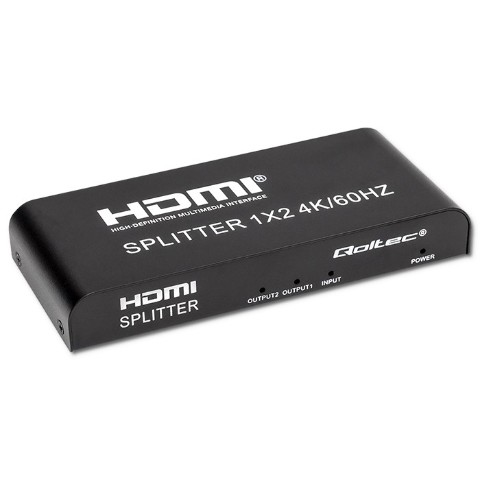 Qoltec Aktywny rozdzielacz Splitter 4 x HDMI 4K x 2K | 6Gb/s | 60Hz | High stability - zdjęcie 1